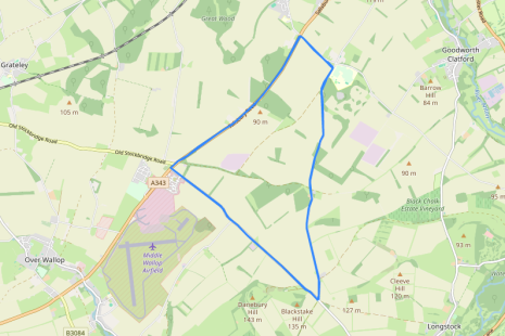 Redrice Hilly mile TT route screenshot